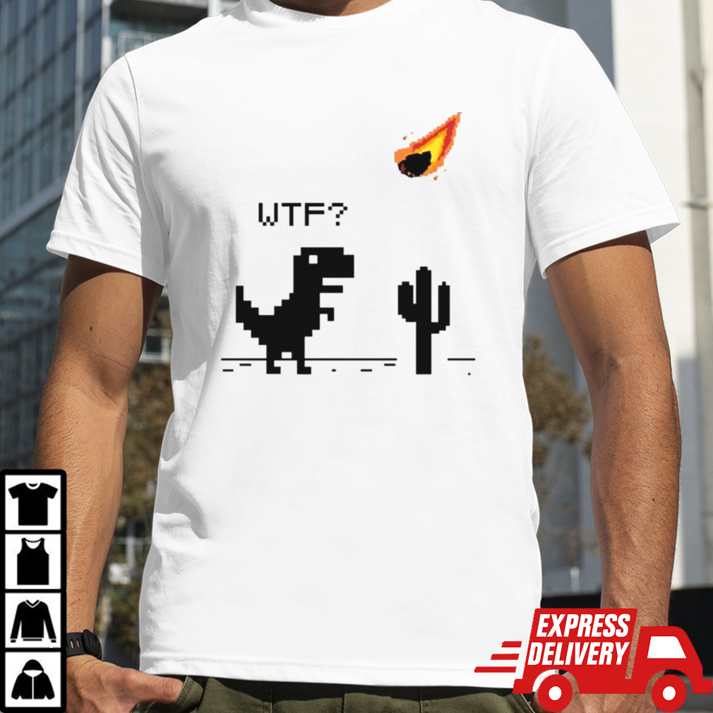 Wtf Monast Art Dinosaur 8-bit Shirt