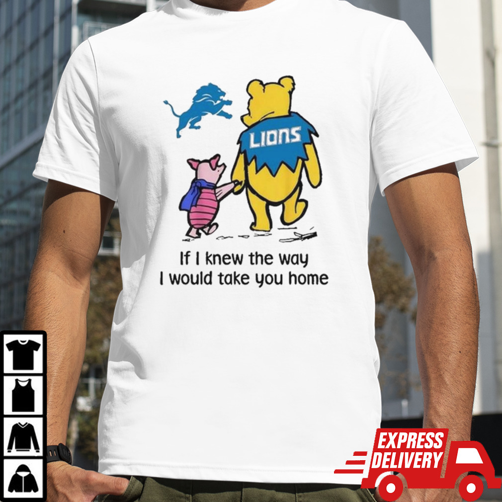 Detroit Lions Winnie The Pooh I Would Take You Home T-Shirt