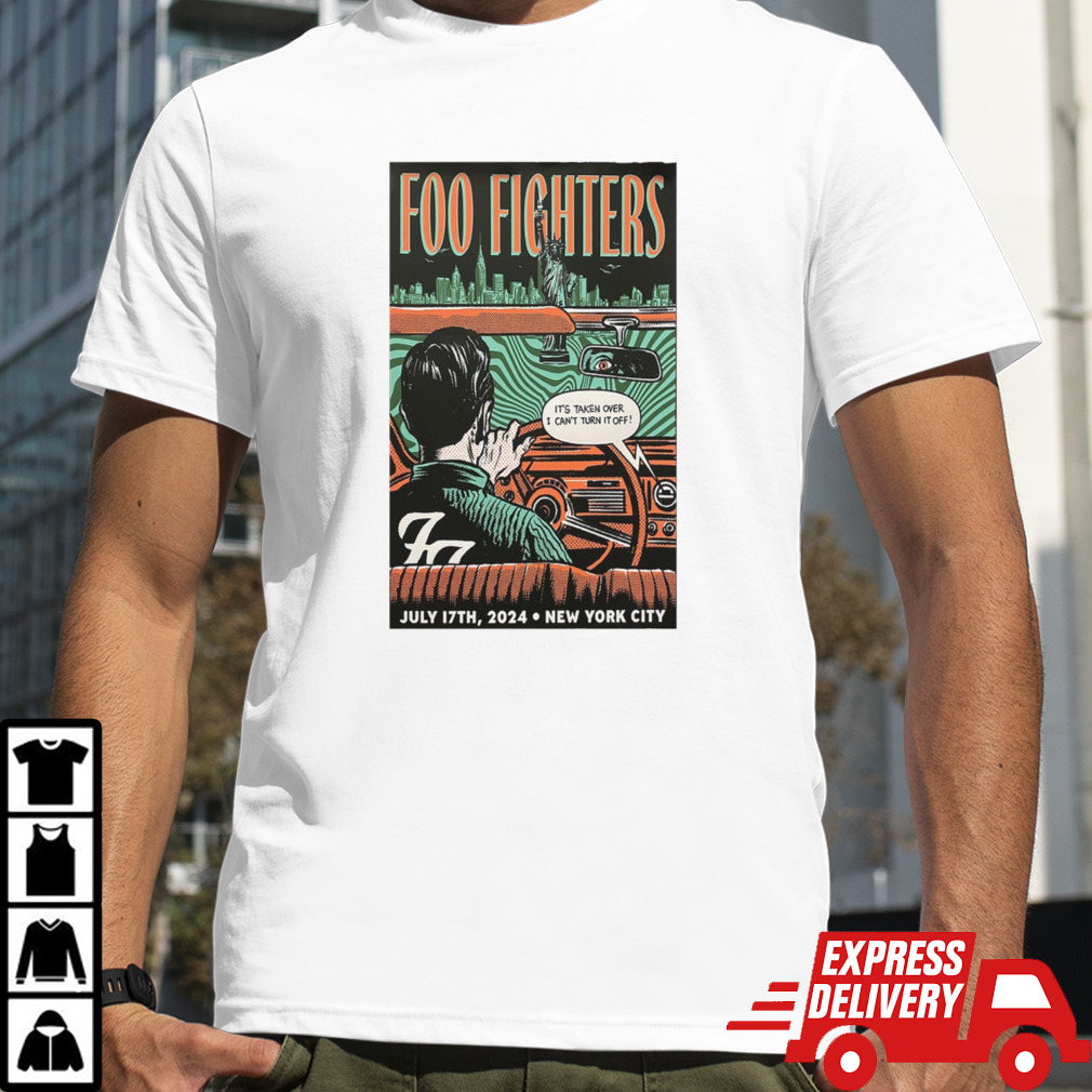 July 17 2024 Citi Field Flushing NY Foo Fighters Poster shirt