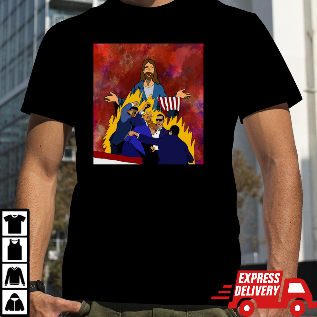 Trump with God to save America T-Shirt