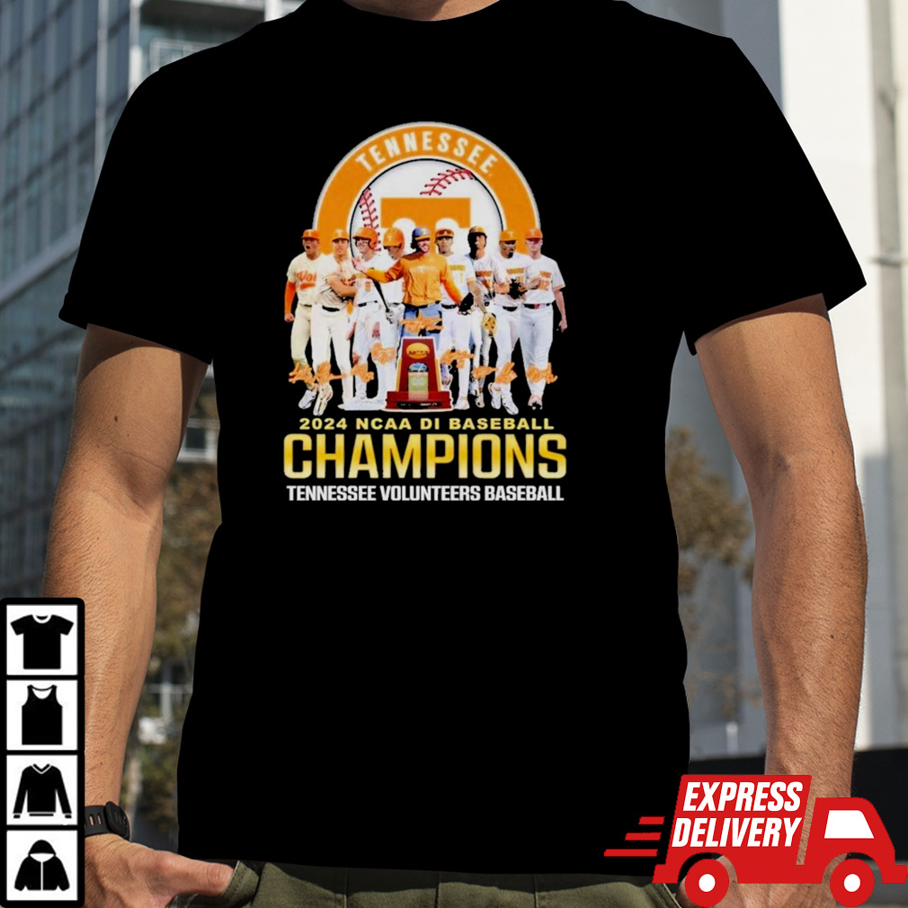 2024 NCAA DI Baseball Champions Tennessee Volunteers Baseball T-Shirt