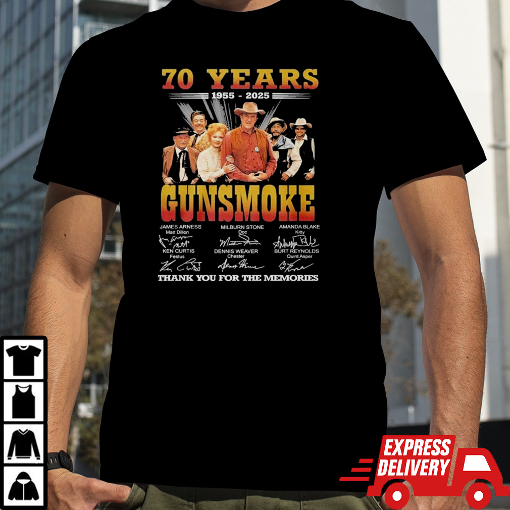 70 Years 1955 – 2025 Gunsmoke Movie T-Shirt