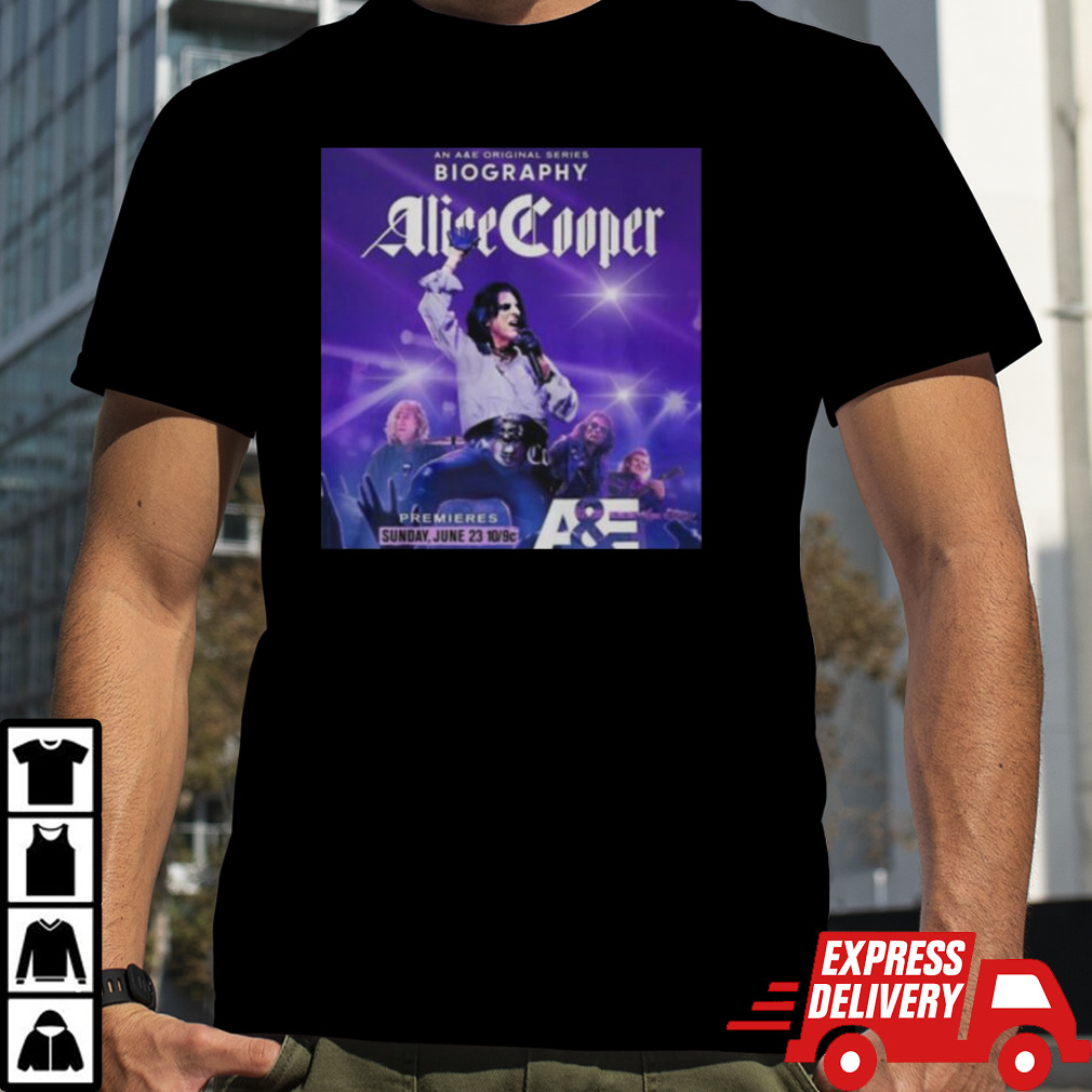 A & E Original Series Biography Alice Cooper Shirt