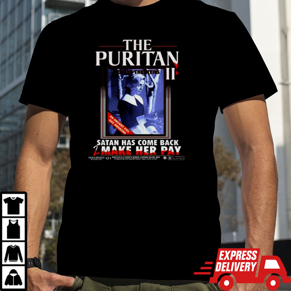 A24 Online Ceramics X MaXXXine The Puritan II T-shirt