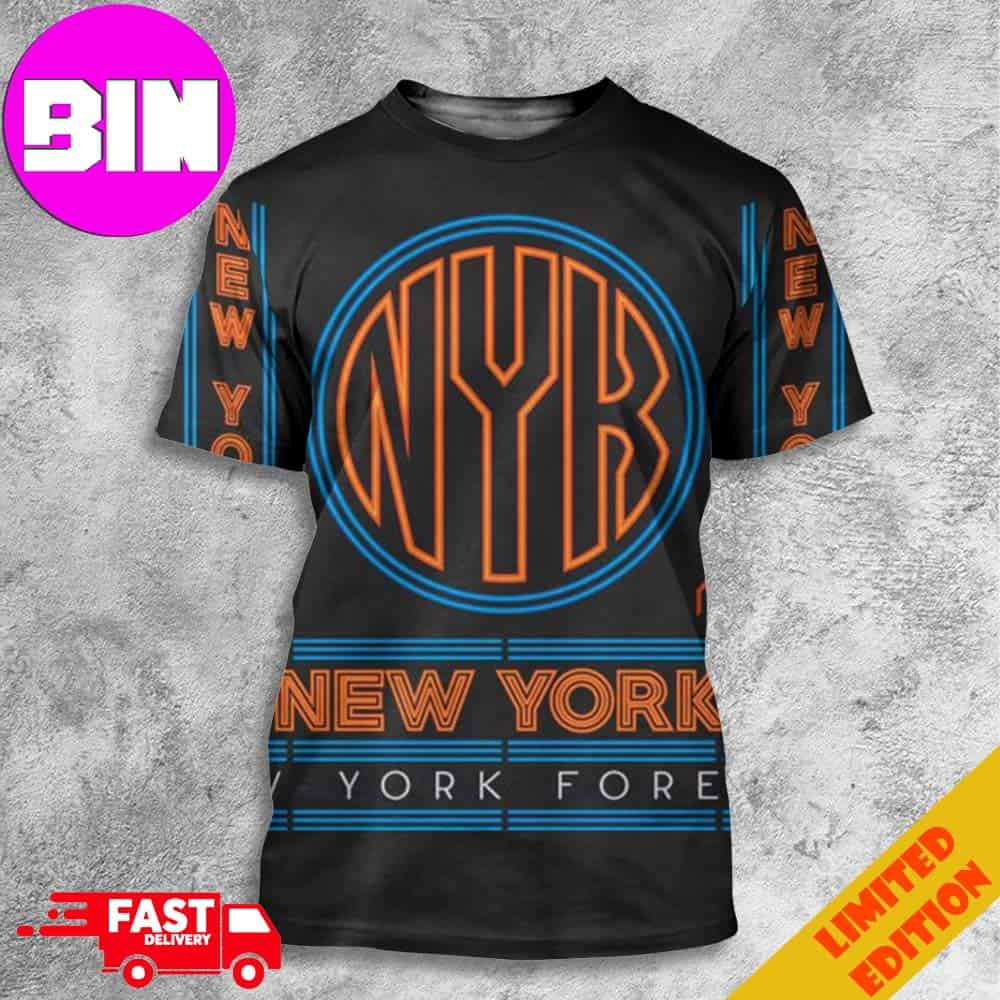 New York Knicks Athlete Logo New York Forever 3D Unisex T-Shirt