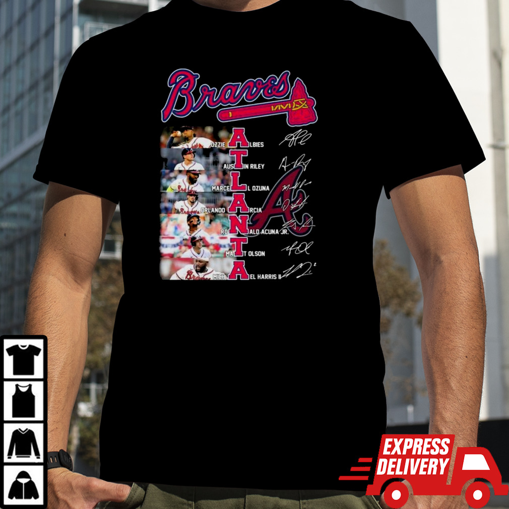 Atlanta Braves Team Players 2024 Signatures shirt