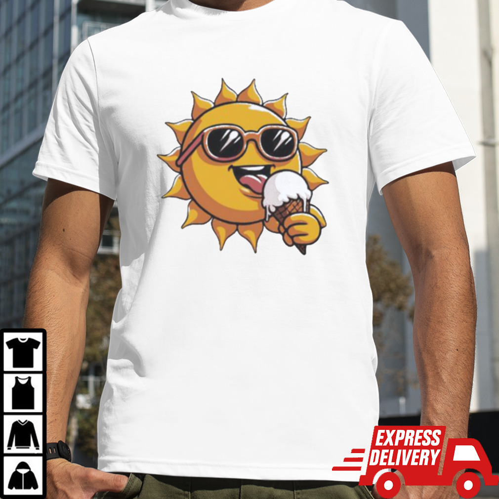 Siun eating ice cream Summer art shirt