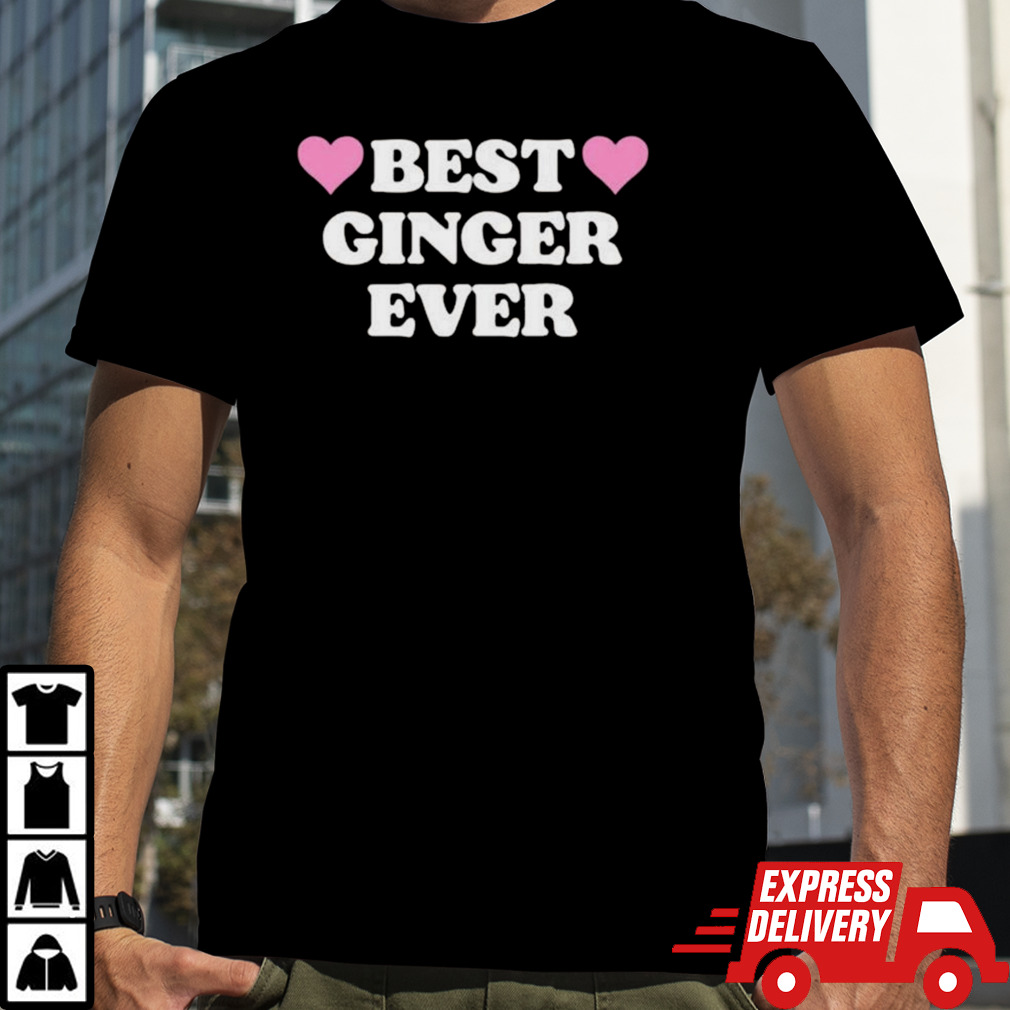 Best Ginger Ever Hearts T-shirt