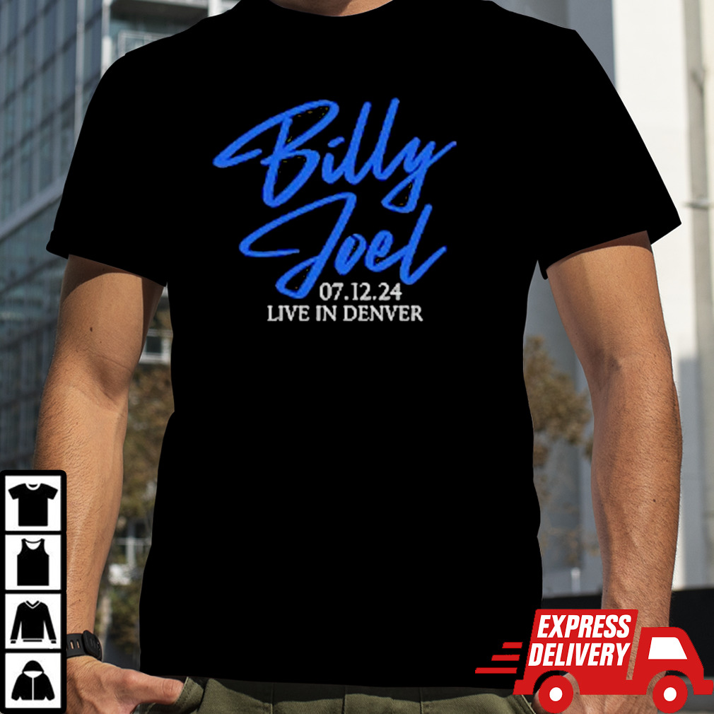 Billy Joel 7 12 24 Denver Set List T Shirt