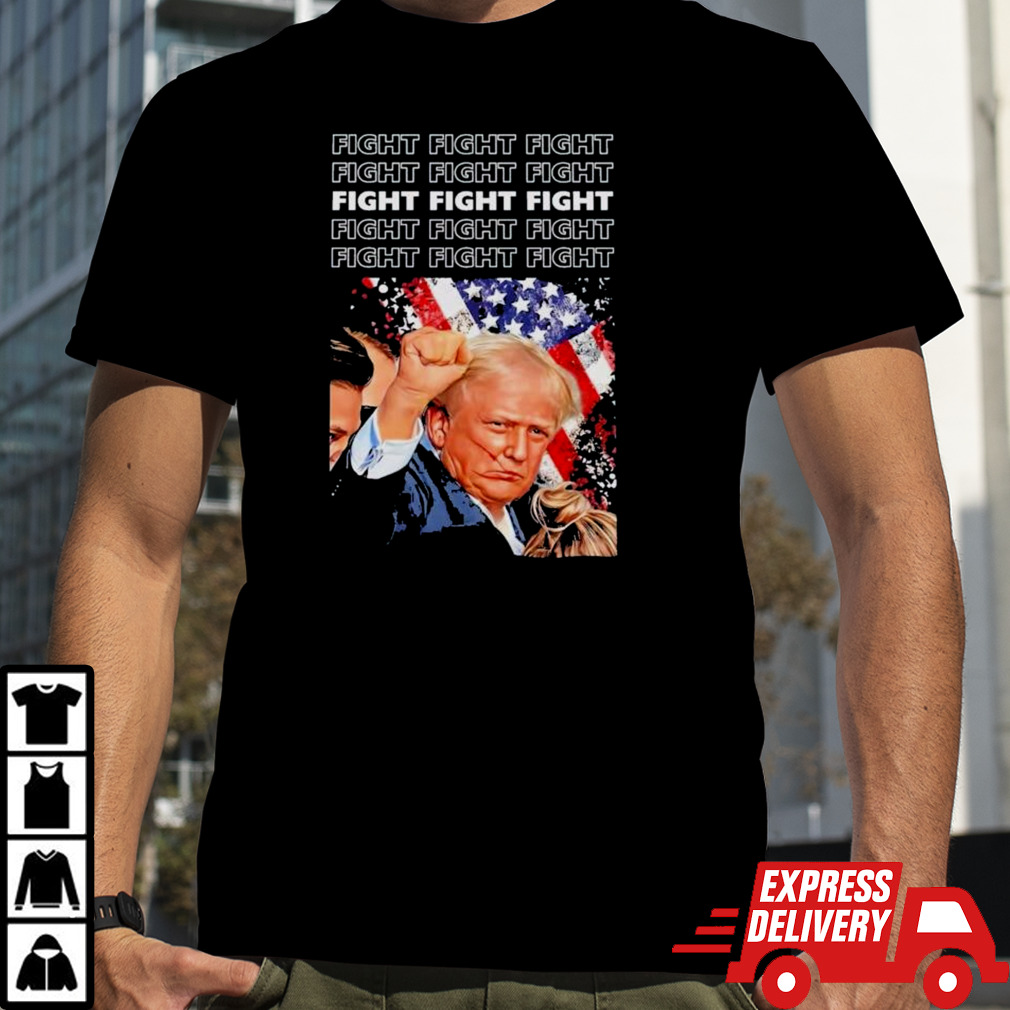 Black Jersey Fight Fight Fight Donald Trump 2024 Shirt