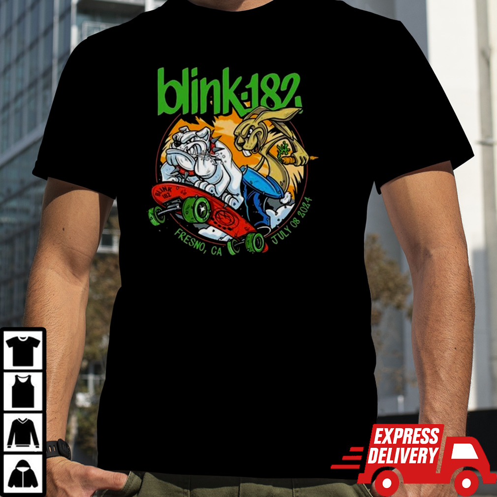 Blink-182 Band July 8 2024 Fresno Ca T-shirt