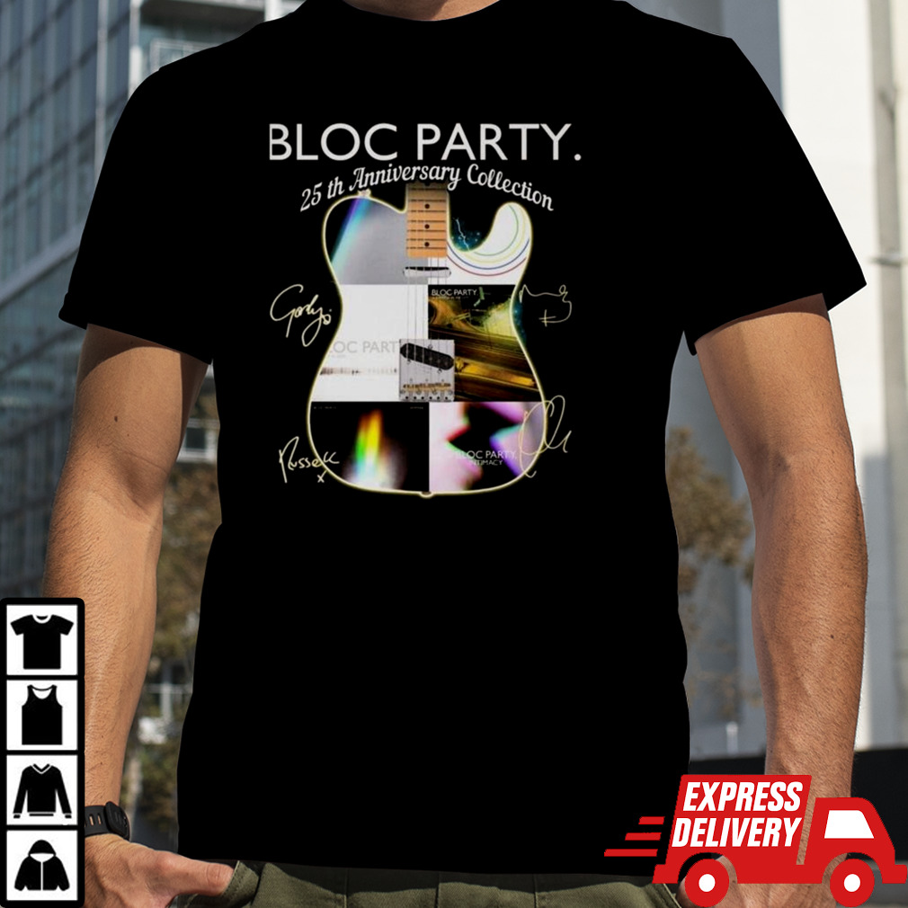 Bloc Party 25th Anniversary Collection Guitar Signatures T-shirt