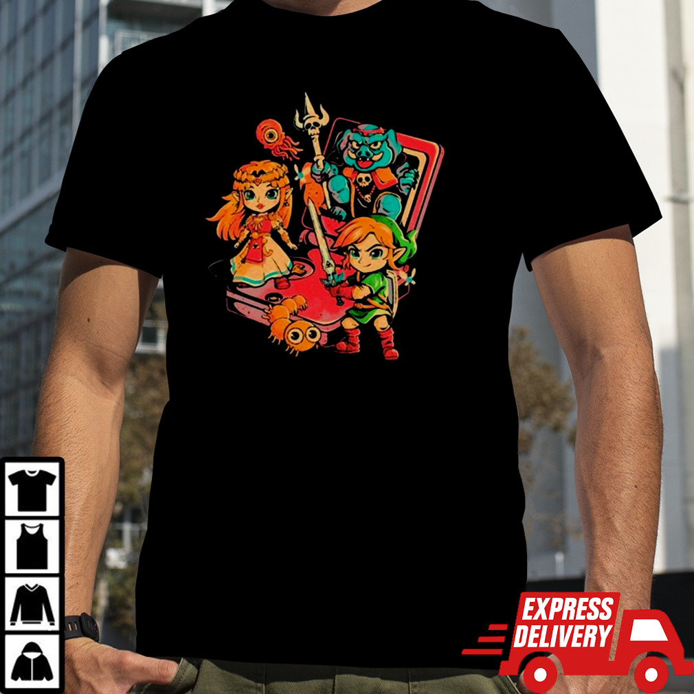 Brave Game Zelda Black Shirt