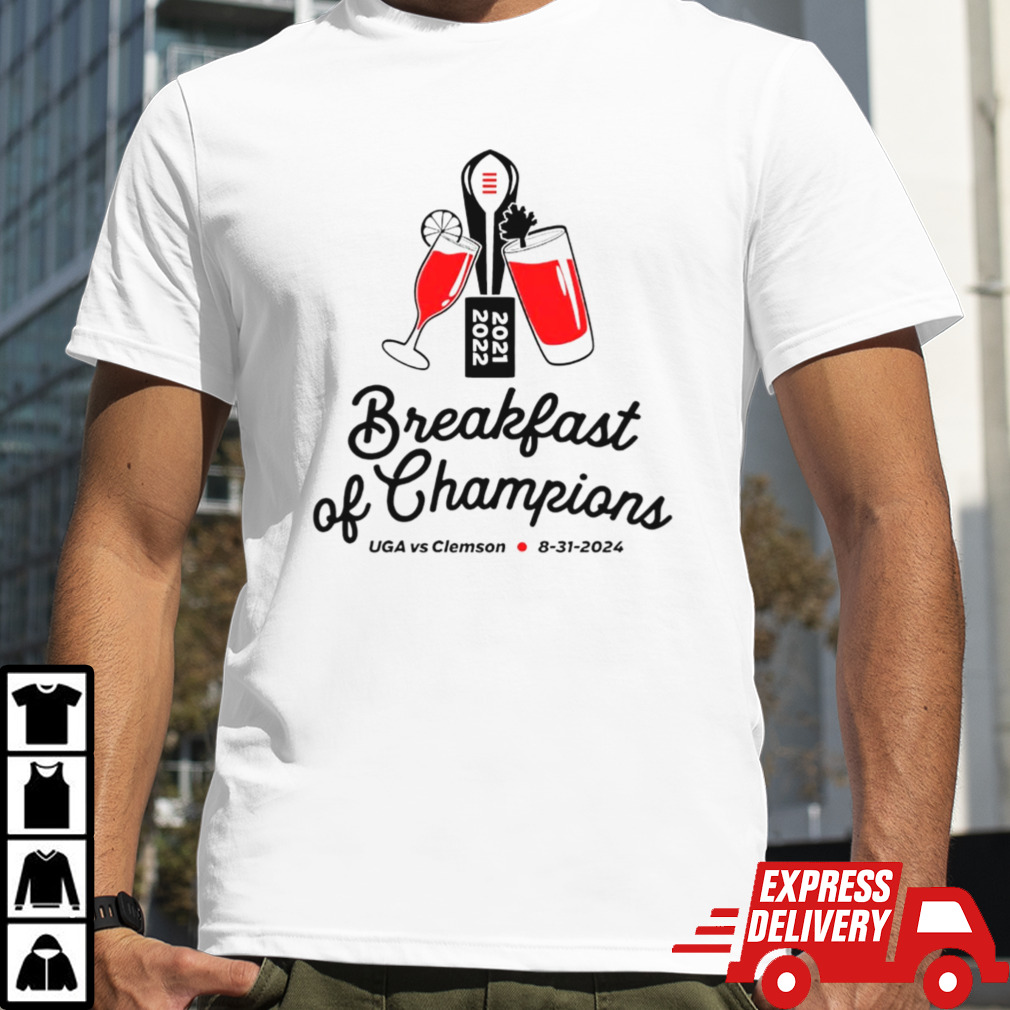 Breakfast of Champions UGA vs Clemson 2024 Shirt