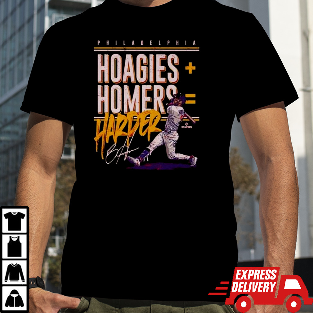 Bryce Harper Philadelphia Phillies Hoagies Homers Signature T-shirt