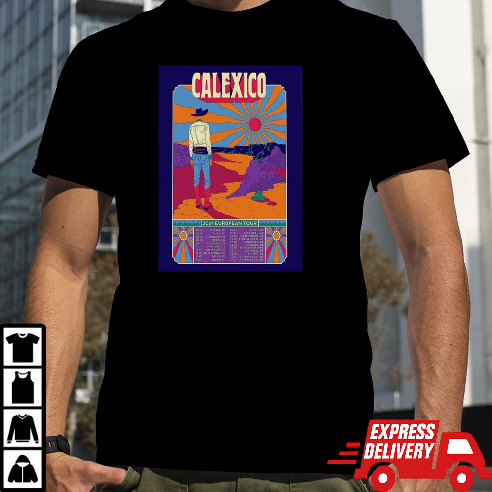 Calexico 2024 European Tour Poster shirt