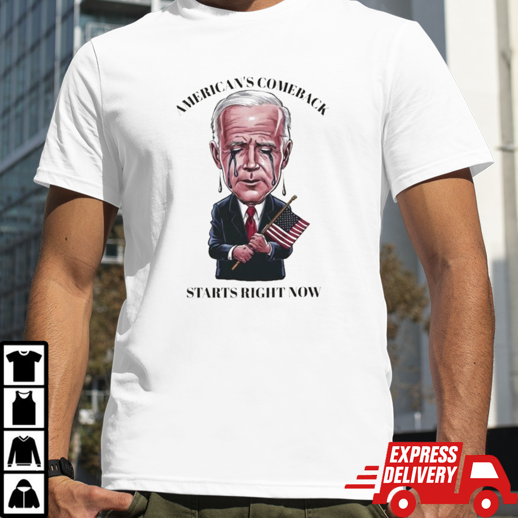 Joe Biden Drops Out American’s Comeback Starts Right Now 2024 T-shirt