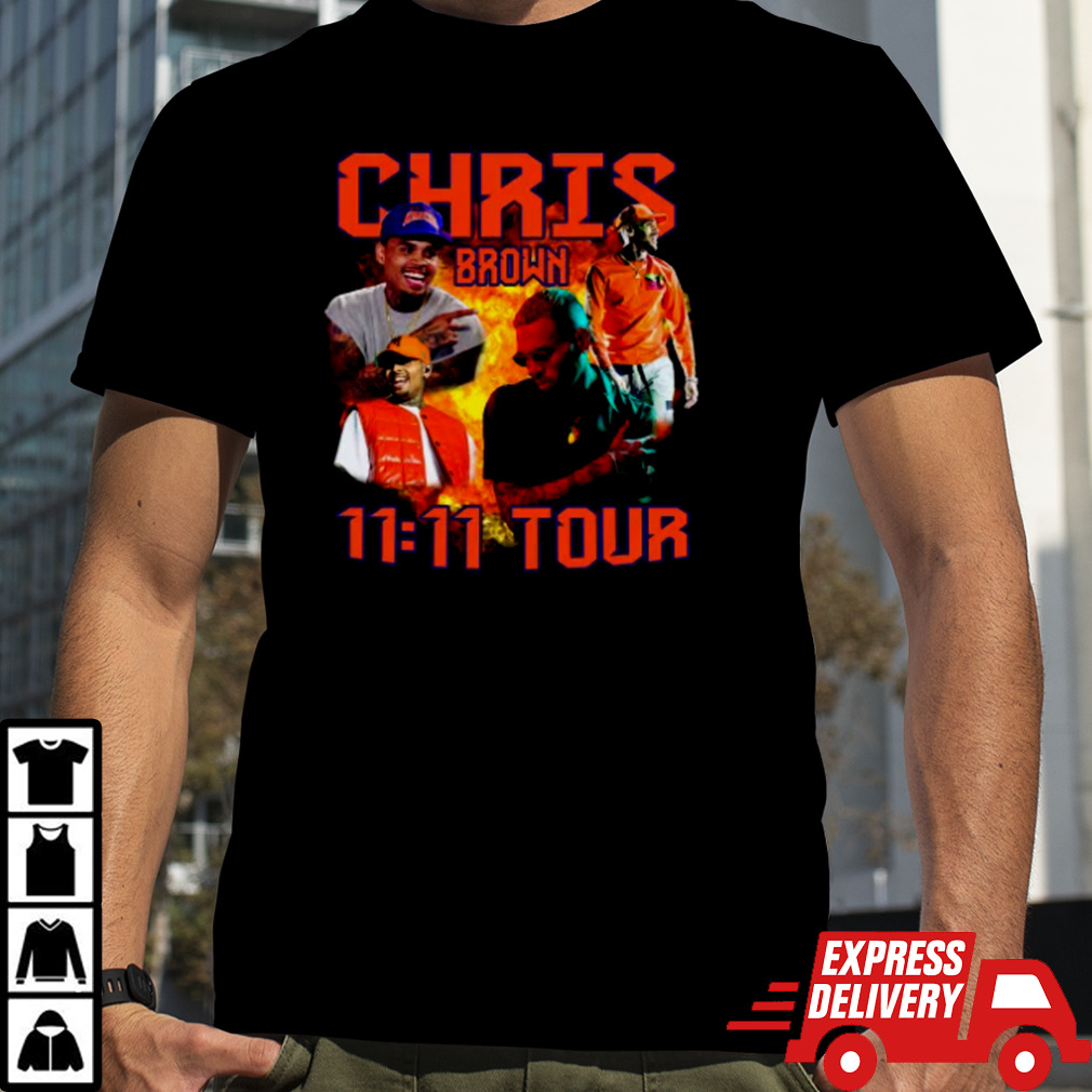 Chris Brown 11 11 Tour Collage T Shirt