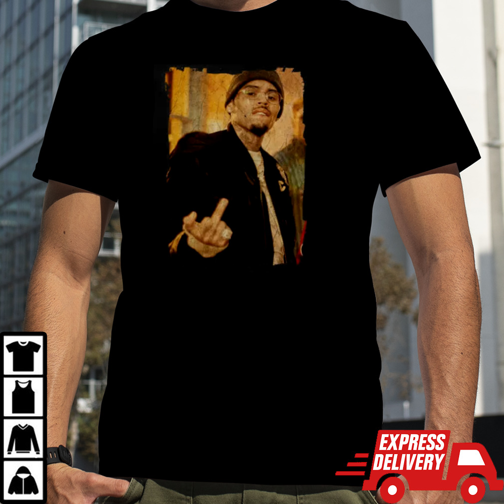 Chris brown MiddaFinga T Shirt