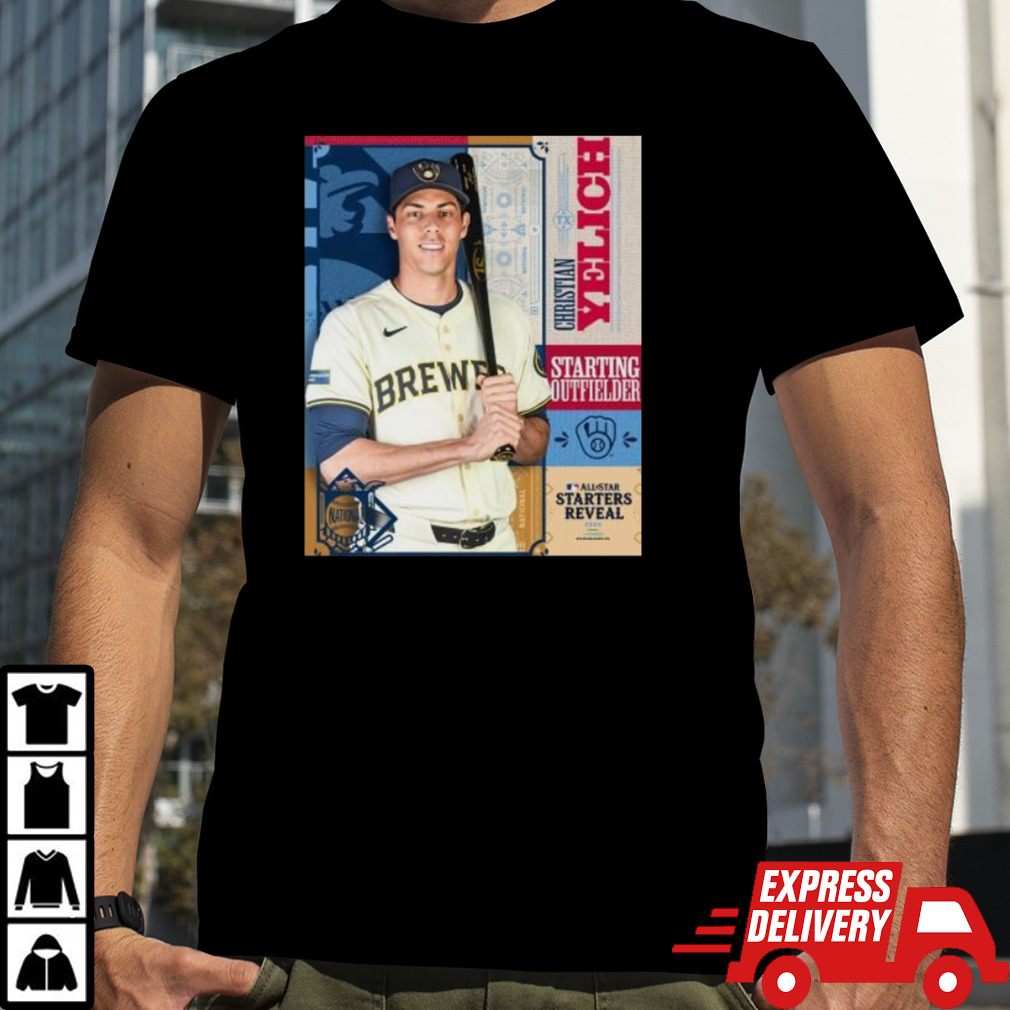 Christian Yelich Milwaukee Brewers Starting Designated Hitter All Star Starters Revealed 2024 shirt