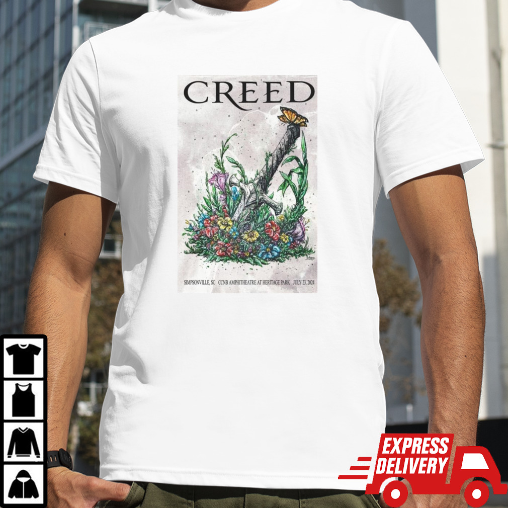 Creed Tour In Simpsonville SC On July 23 2024 Poster Shirt