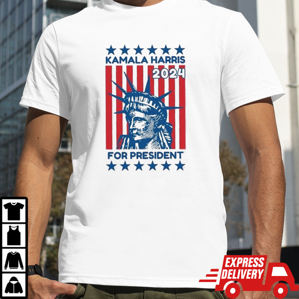 Kamala Harris 2024 For President Statue Of Liberty Shirt