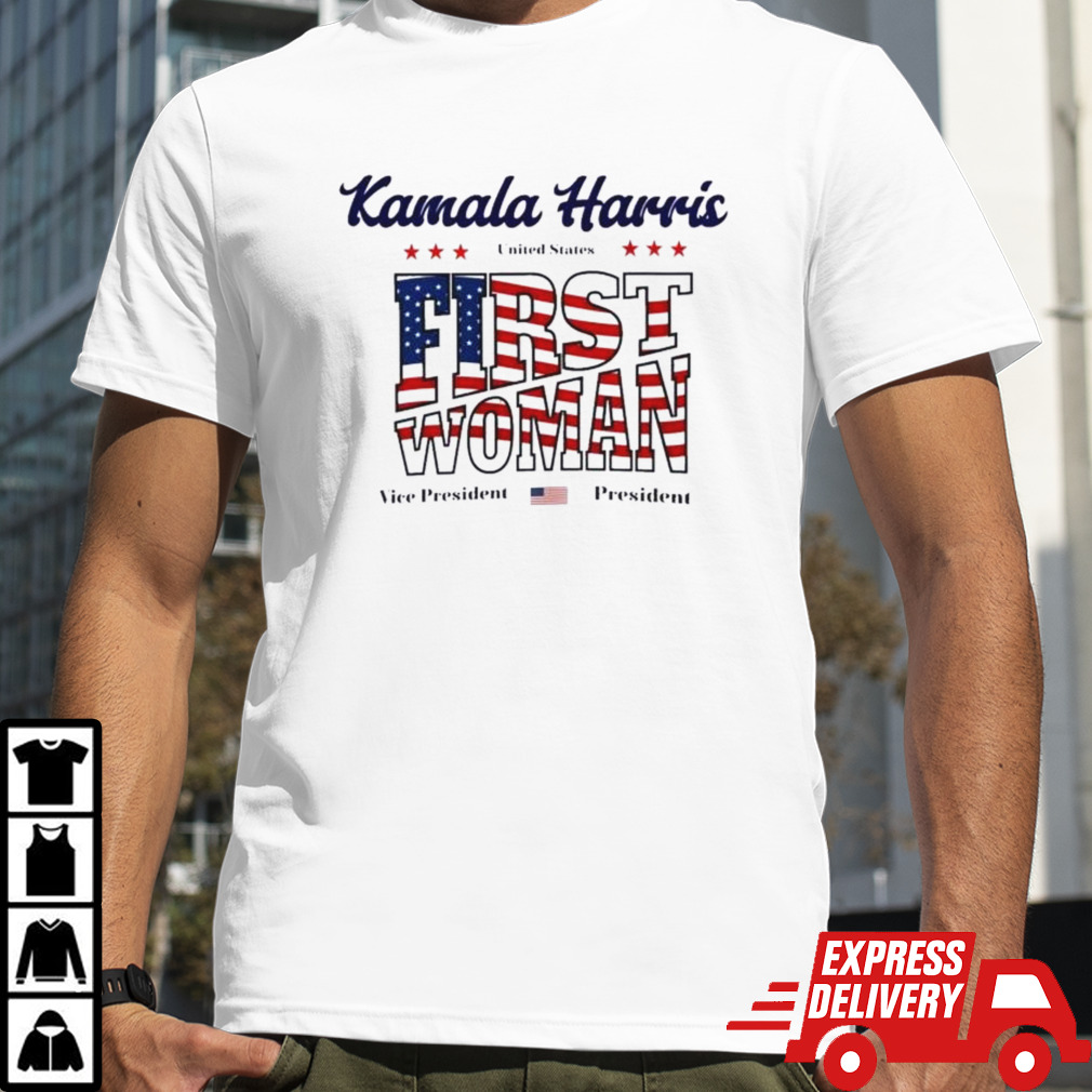 Kamala Harris United States First Woman Vice President Flag America President Shirt