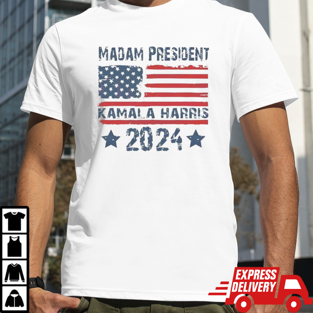 Madam President Kamala USA Flag 2024 T-shirt