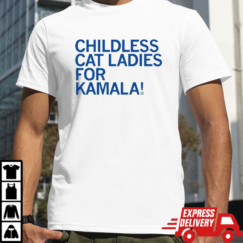 Official JD Vance Childless Cat Ladies For Kamala Shirt