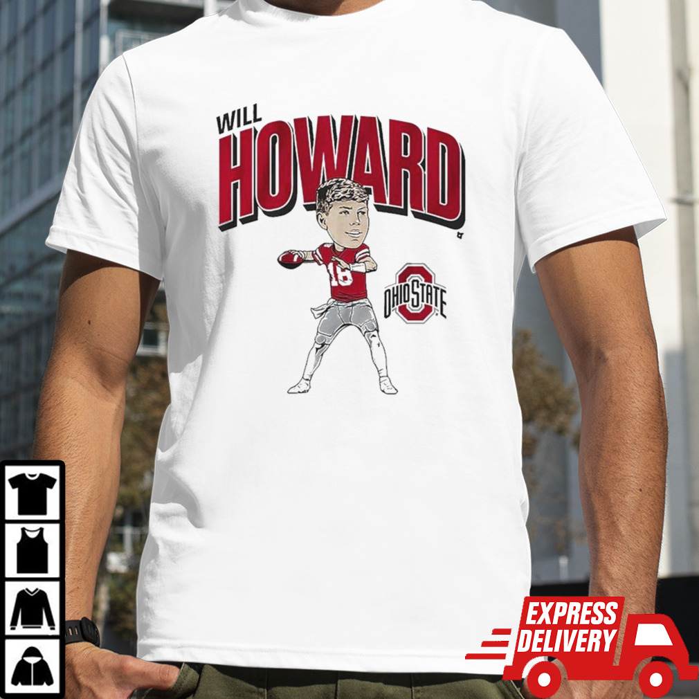 Ohio State Football Will Howard Caricature T-shirt