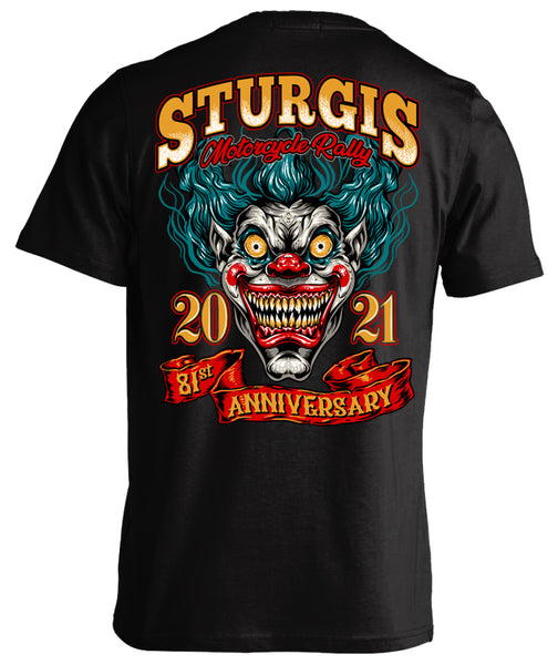 2021 STURGIS MOTORCYCLE RALLY CLOWN  81ST ANNIVERSARY SHIRT