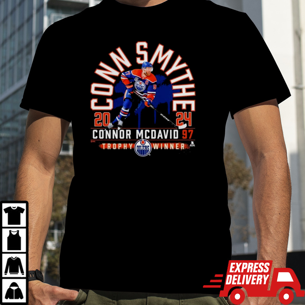 Connor McDavid Edmonton Oilers 2024 Conn Smythe Trophy Winner T-Shirt