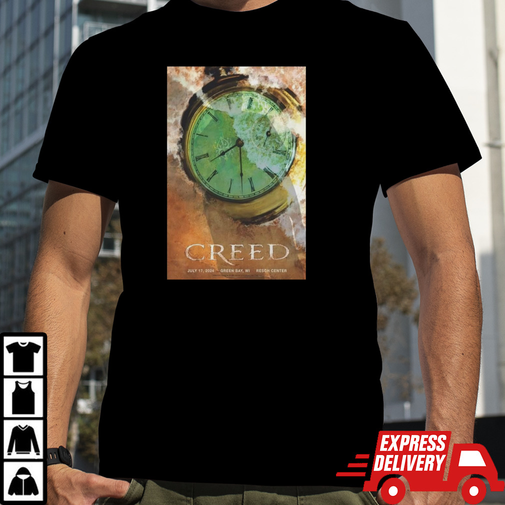 Creed Green Bay Resch Center 07 17 2024 Poster Shirt