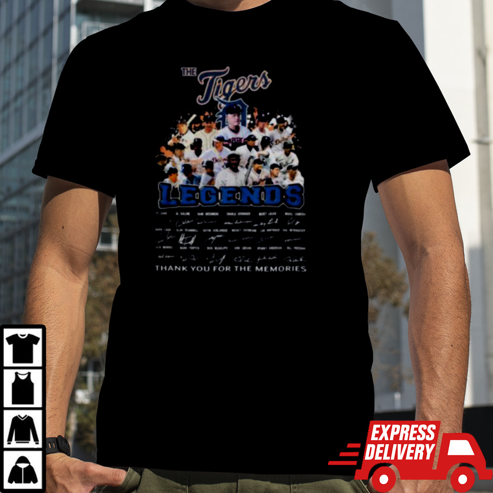 Detroit Tigers Legends Thank You For The Memories Unisex T Shirt