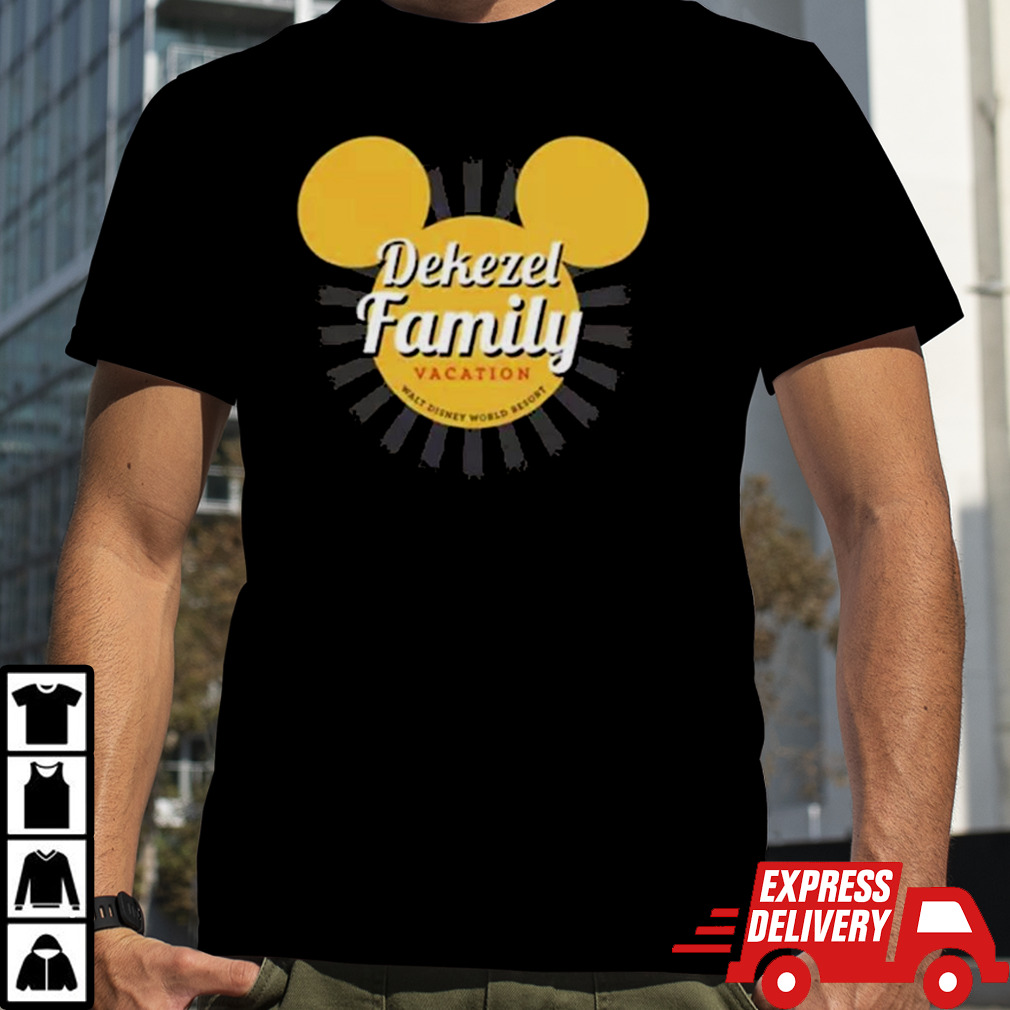 Disney World Mickey Mouse Sunburst Family Vacation Shirt