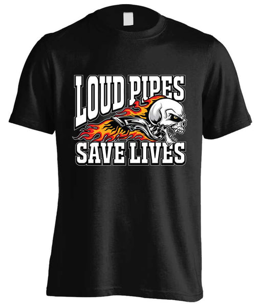 LOUD PIPES SAVE LIVES SCREAMING SKULL