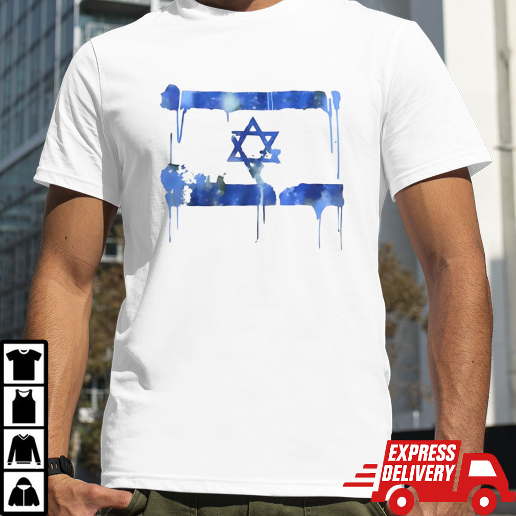 Marina Medvin Distressed Israeli Flag Shirt