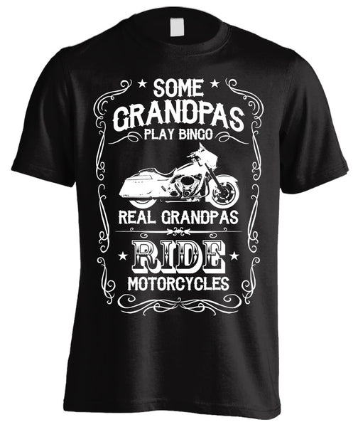 REAL GRANDPAS RIDE MOTORCYCLES  SHIRT