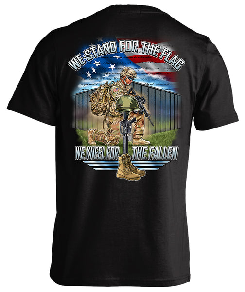 STAND FOR THE FLAG KNEEL FOR THE FALLEN SHIRT