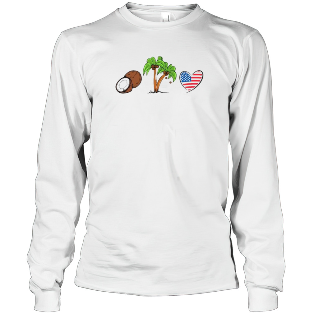 Coconut Tree Patriotic Kamala Statement USA Democrat Meme T-Shirt