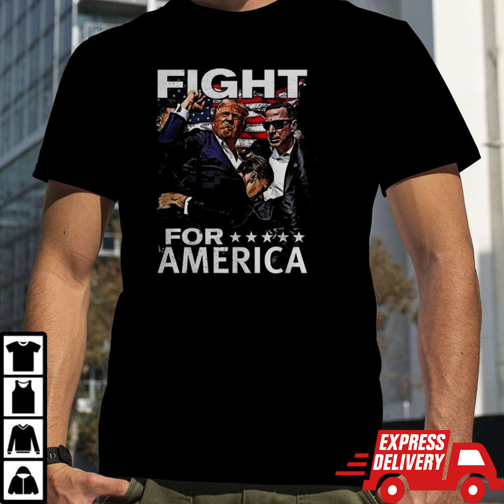 Donald Trump Shoting Trump Fight For America T-shirt