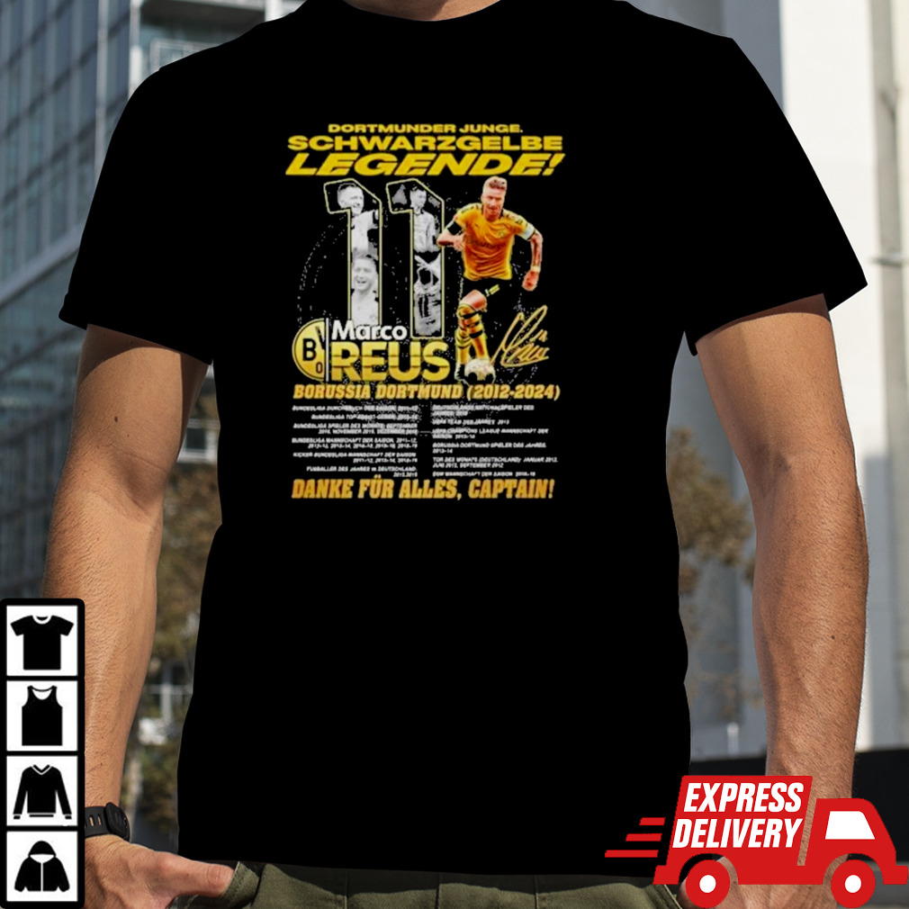 Dortmunder Junge Schwarzgelbe Legende Marco Reus 2012-2024 Signature Unisex T-Shirt