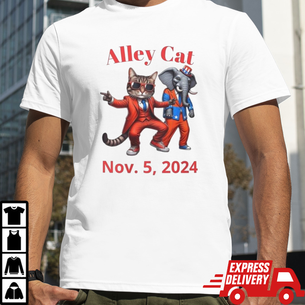 Vote Republican Vote Felon Alley Cat Nov 5 2024 T-shirt