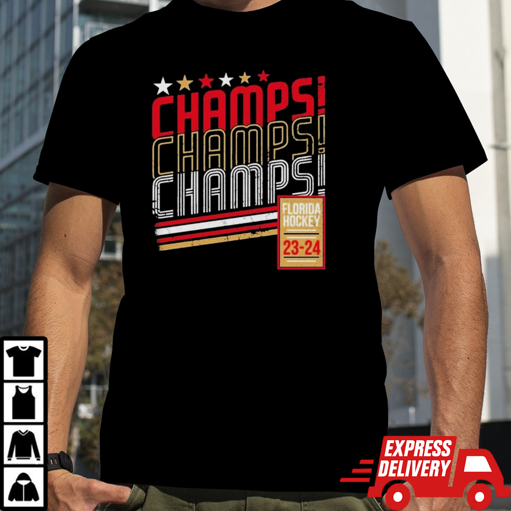 Florida Hockey Champs Champs Champs 2024 shirt