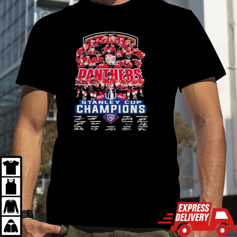 Florida Panthers NHL Team Stanley Cup The Champions Of 2024 T-Shirt