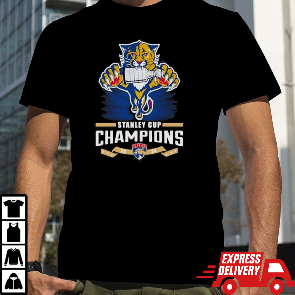 Florida Panthers Stanley Cup 2024 Champions Trophy Mascot shirt