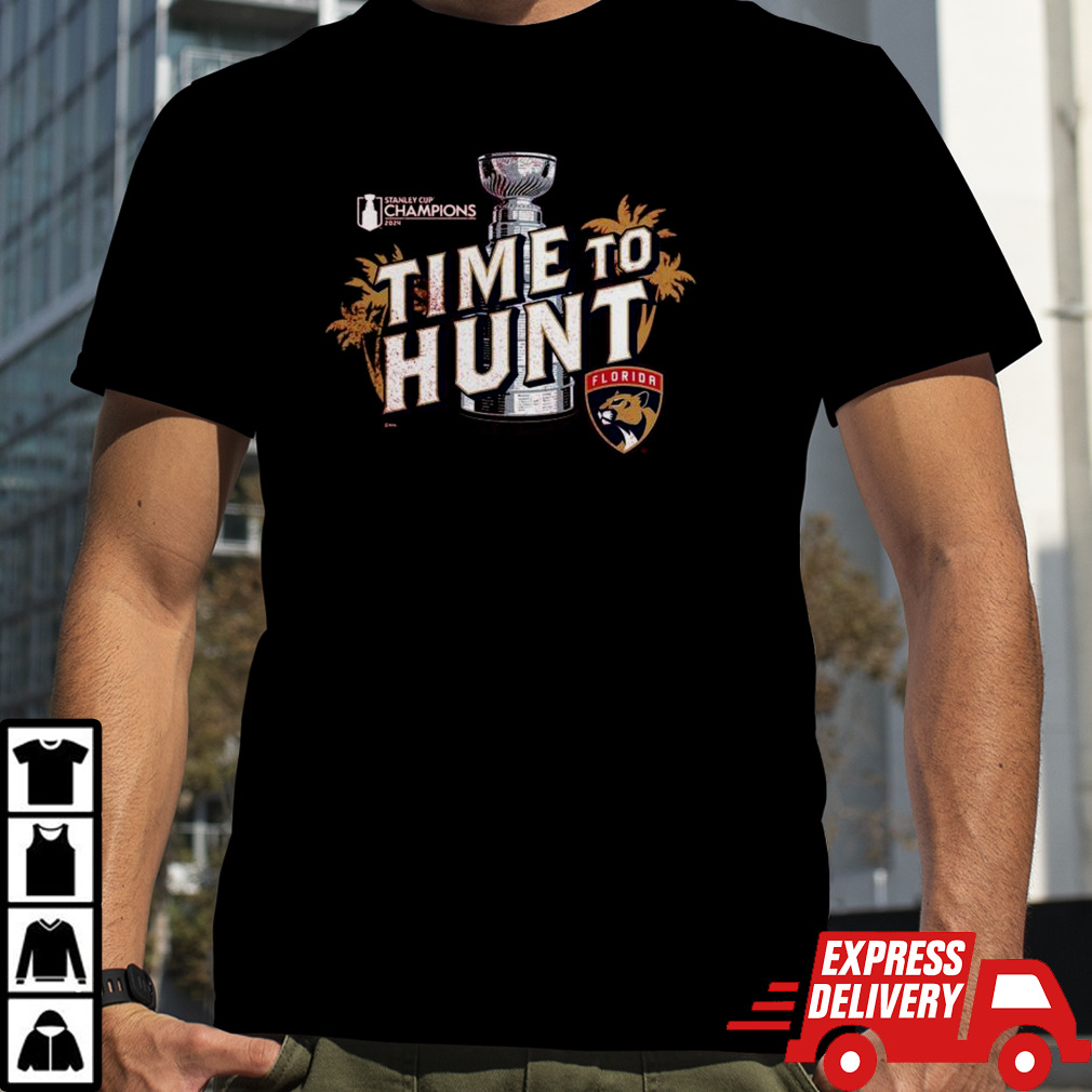 Florida Panthers Time To Hunt 2024 Stanley Cup Champions Local Hometown Shirt