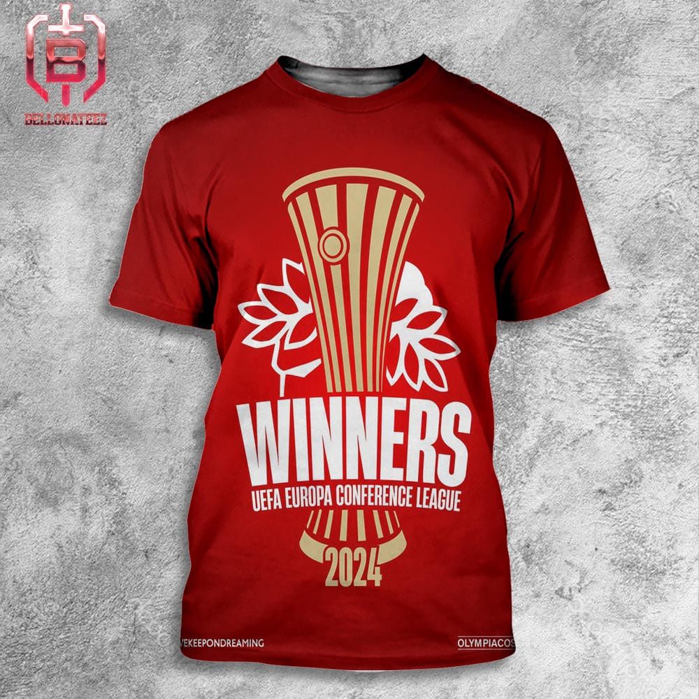 Olympiacos FC Is The Winner Of UEFA Europa Conference League 2024 All Over Print Shirt