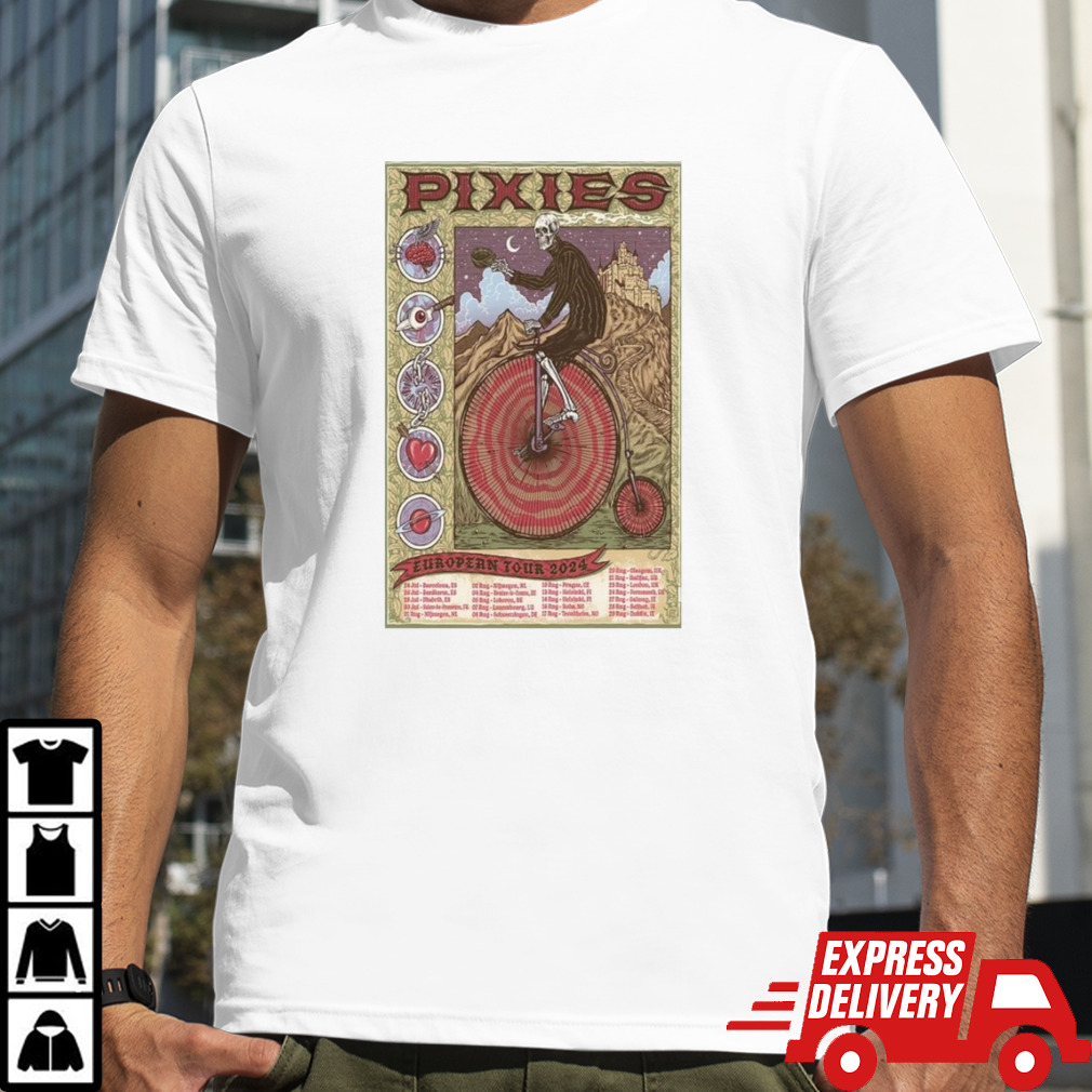 Pixies Tour European 24 Poster Shirt