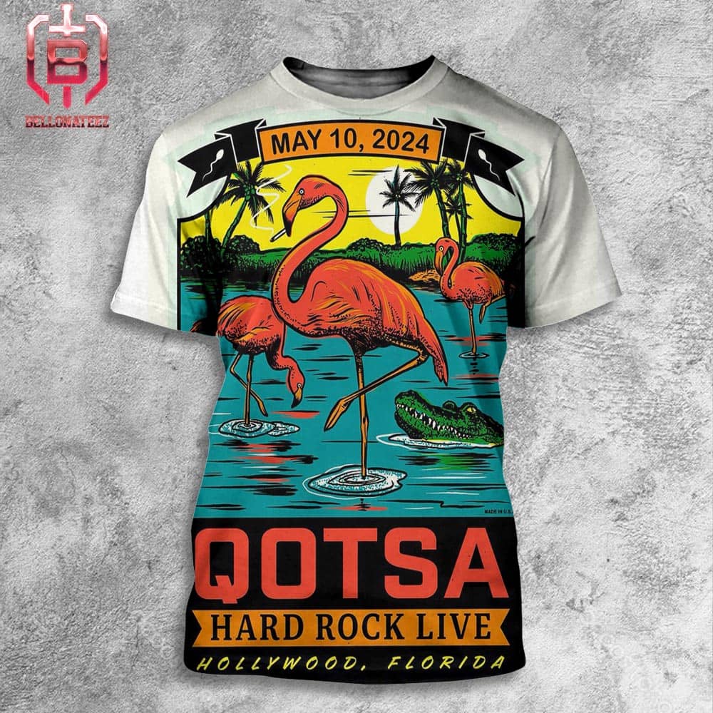 Queens Of The Stone Age Hard Rock Live At Hollywood Florida On May 10th 2024 All Over Print Shirt